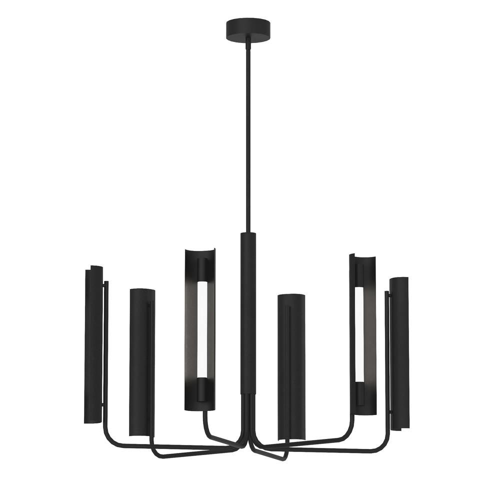 Visual Comfort Studio Carson 6 Light LED Chandelier Midnight Black