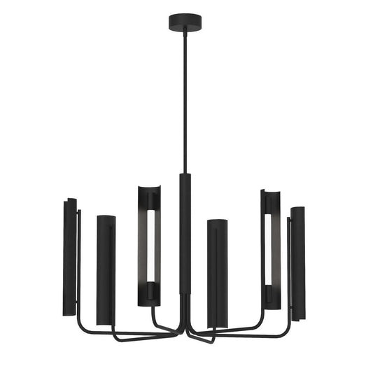 Visual Comfort Studio Carson 6 Light LED Chandelier Midnight Black