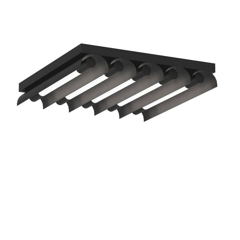 Visual Comfort Studio Carson 5 Light LED Flush Mount Midnight Black