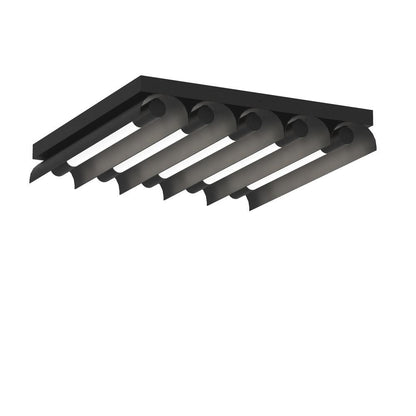 Visual Comfort Studio Carson 5 Light LED Flush Mount Midnight Black