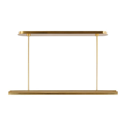 Visual Comfort Studio Carson LED Linear Chandelier Burnished Brass