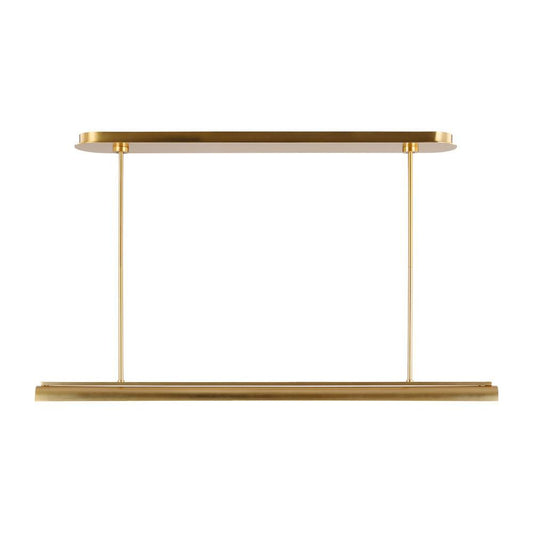 Visual Comfort Studio Carson LED Linear Chandelier Burnished Brass
