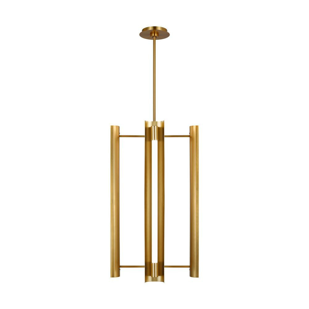 Visual Comfort Studio Carson 4 Light LED Pendant Burnished Brass