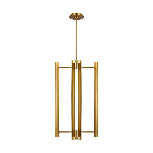 Visual Comfort Studio Carson 4 Light LED Pendant Burnished Brass