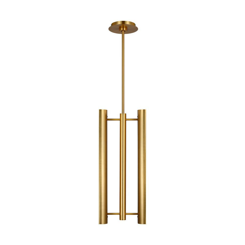 Visual Comfort Studio Carson 2 Light LED Pendant Burnished Brass