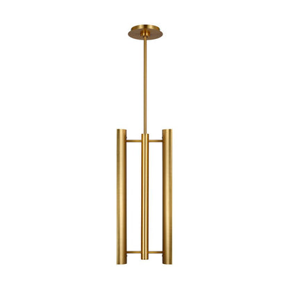 Visual Comfort Studio Carson 2 Light LED Pendant Burnished Brass