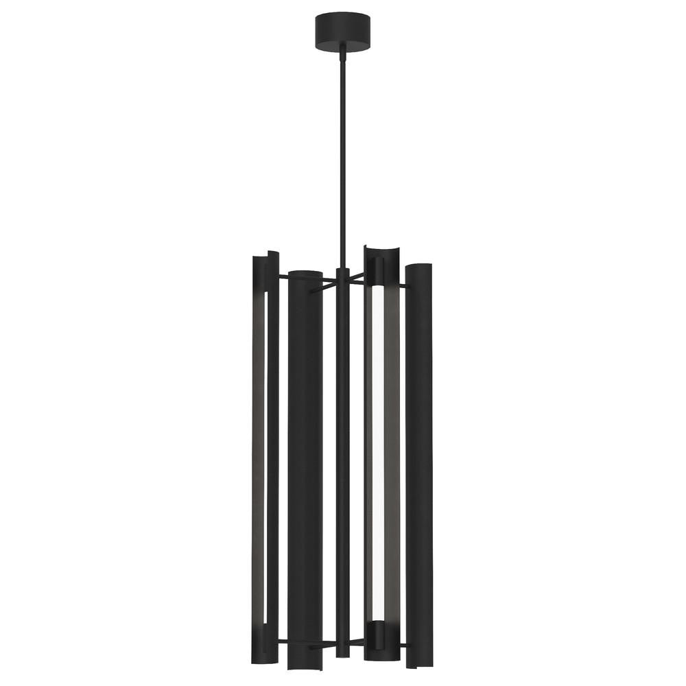 Visual Comfort Studio Carson 4 Light Tall LED Pendant Midnight Black