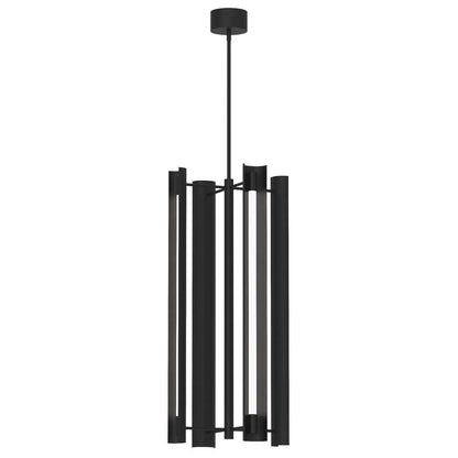 Visual Comfort Studio Carson 4 Light Tall LED Pendant Midnight Black