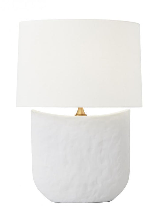 Visual Comfort Studio Cenotes LED Table Lamp Matte White Ceramic