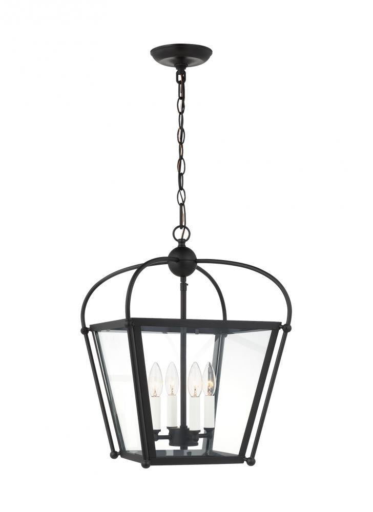 Visual Comfort Studio Charleston Small 4 Light Lantern Midnight Black
