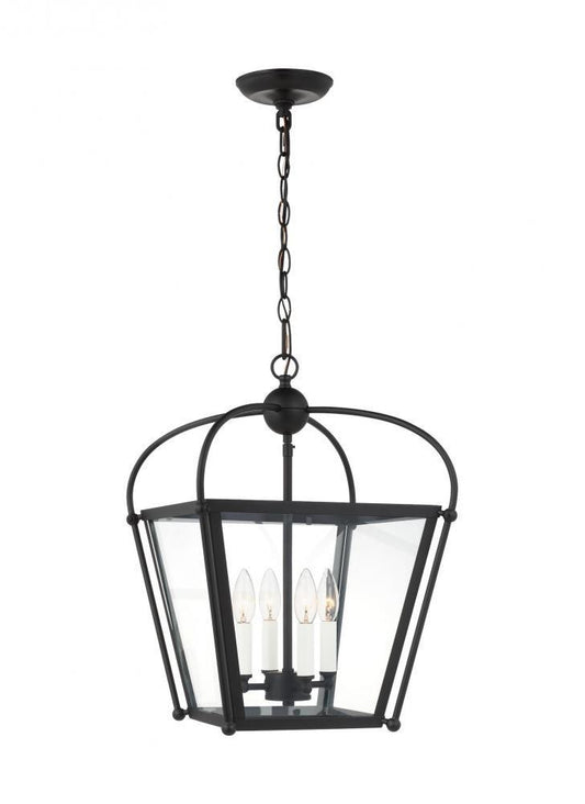 Visual Comfort Studio Charleston Small 4 Light Lantern Midnight Black