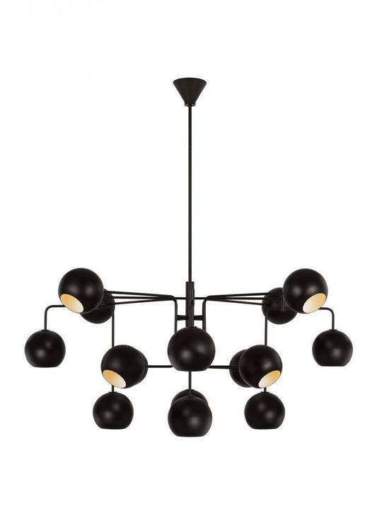 Visual Comfort Studio Chaumont 16 Light Large Chandelier Aged Iron