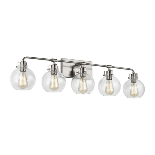 Visual Comfort Studio Clara 5 Light Wall Sconce Satin Nickel