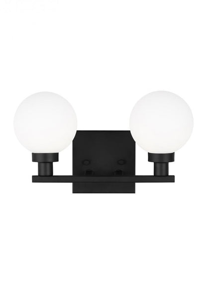Visual Comfort Studio Clybourn 2 Light Bath Wall Sconce Midnight Black