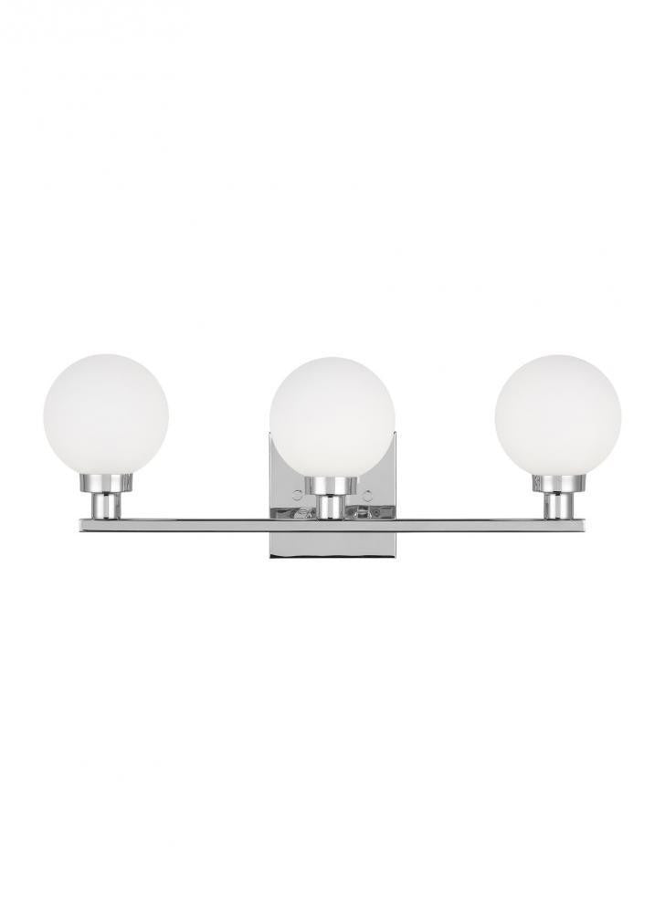 Visual Comfort Studio Clybourn 3 Light Bath Wall Sconce Chrome