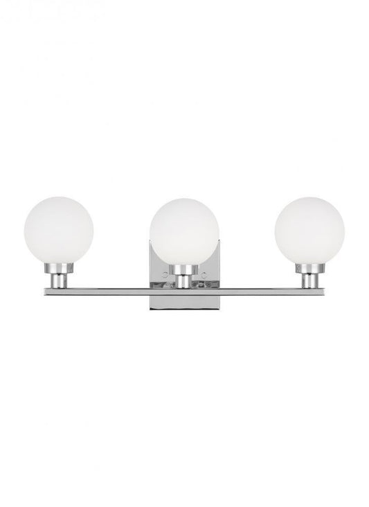 Visual Comfort Studio Clybourn 3 Light Bath Wall Sconce Chrome
