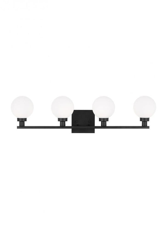 Visual Comfort Studio Clybourn 4 Light Bath Wall Sconce Midnight Black