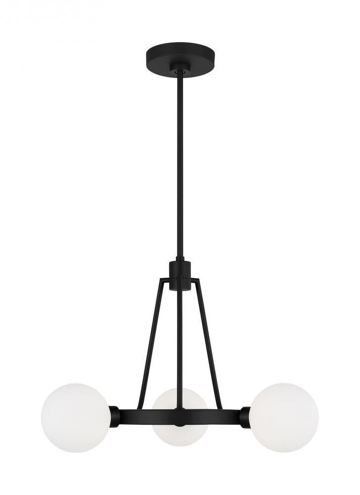 Visual Comfort Studio Clybourn 3 Light Chandelier Midnight Black