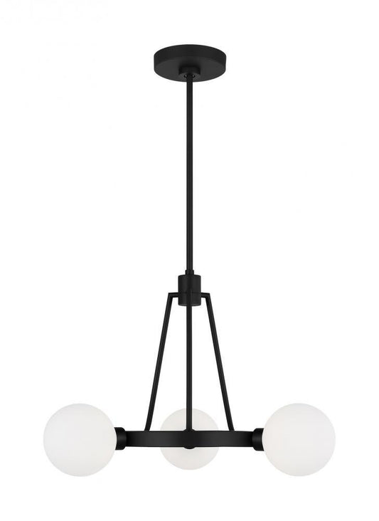 Visual Comfort Studio Clybourn 3 Light Chandelier Midnight Black
