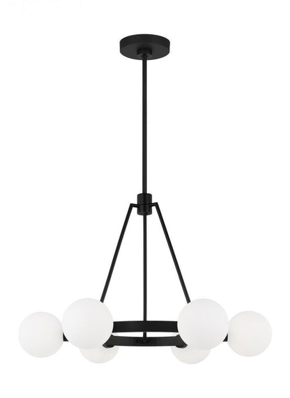 Visual Comfort Studio Clybourn 6 Light Chandelier Midnight Black