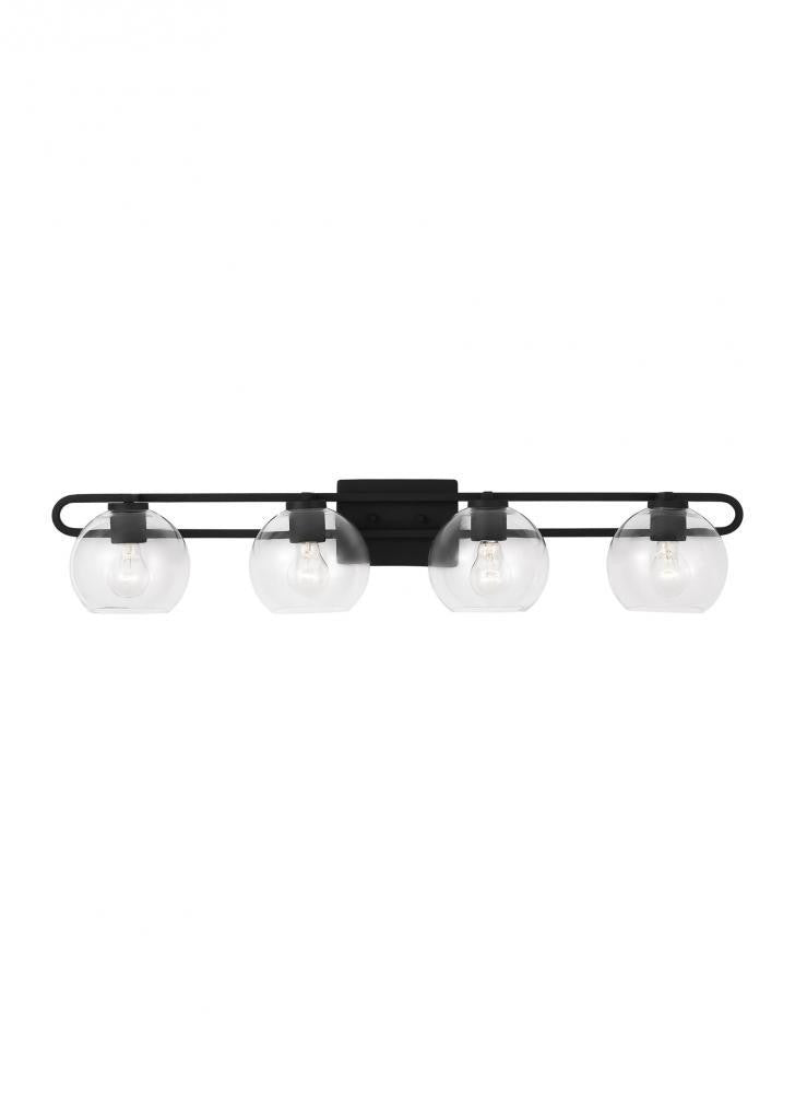 Visual Comfort Studio Codyn 4 Light LED Bath Wall Sconce Midnight Black