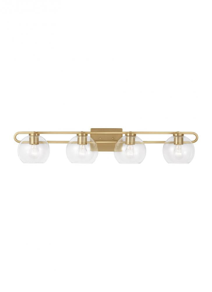 Visual Comfort Studio Codyn 4 Light LED Bath Wall Sconce Satin Brass