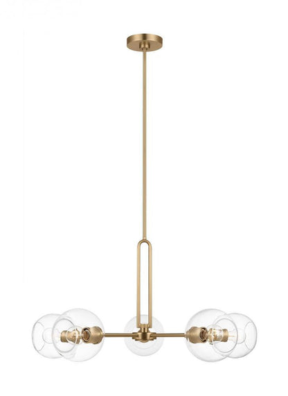 Codyn Large LED Chandelier - Satin Brass