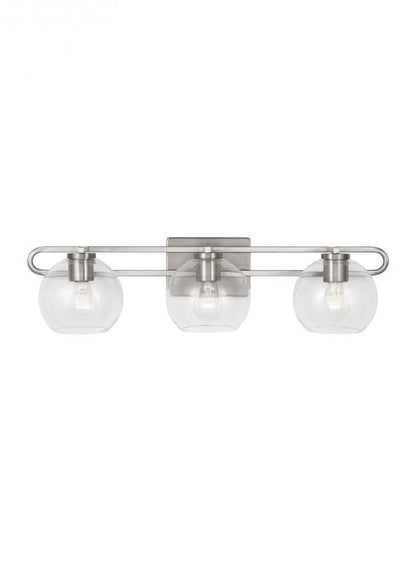 Visual Comfort Studio Codyn 3 Light Bath Wall Sconce Brushed Nickel