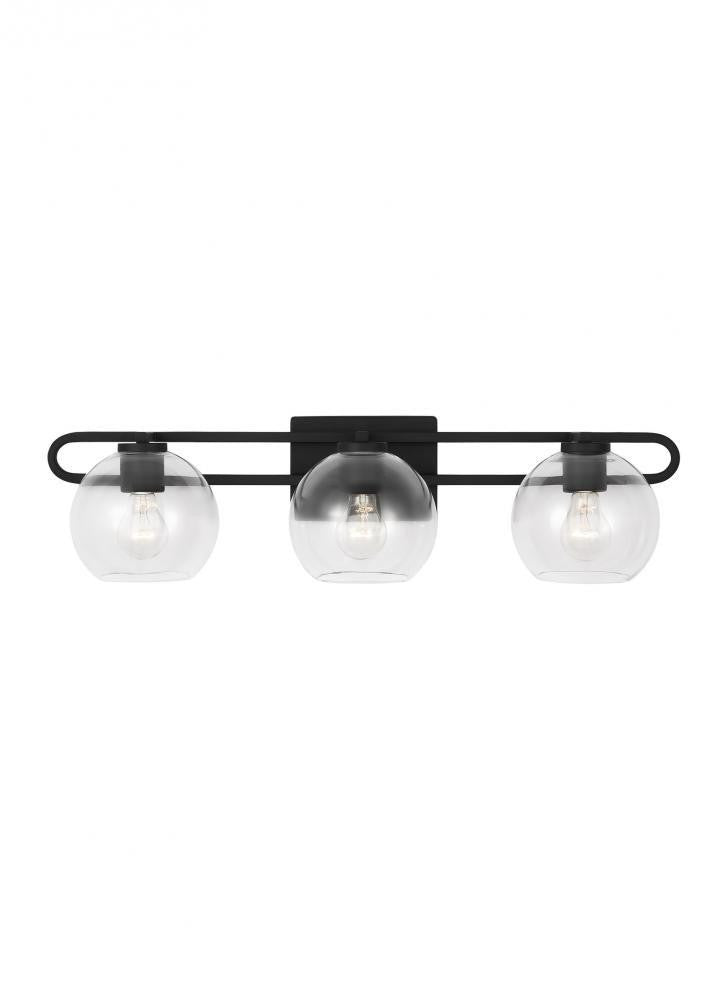 Visual Comfort Studio Codyn 3 Light Bath Wall Sconce Midnight Black