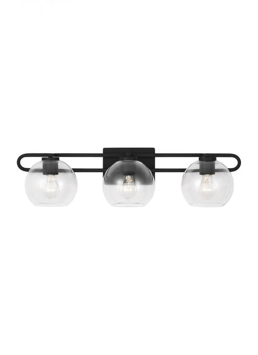 Visual Comfort Studio Codyn 3 Light Bath Wall Sconce Midnight Black