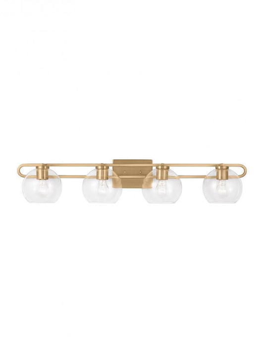Visual Comfort Studio Codyn 4 Light Bath Wall Sconce Satin Brass