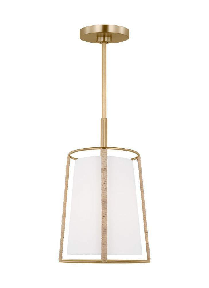 Visual Comfort Studio Cortes Medium Pendant Satin Brass