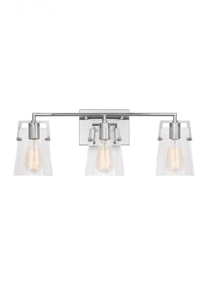 Visual Comfort Studio Crofton 3 Light Vanity Light Chrome