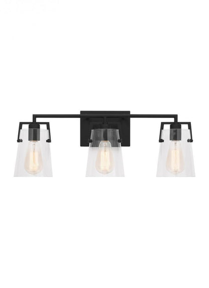 Visual Comfort Studio Crofton 3 Light Vanity Light Midnight Black