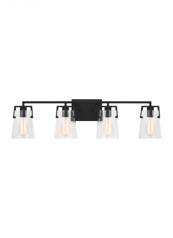 Visual Comfort Studio Crofton 4 Light Vanity Light Midnight Black