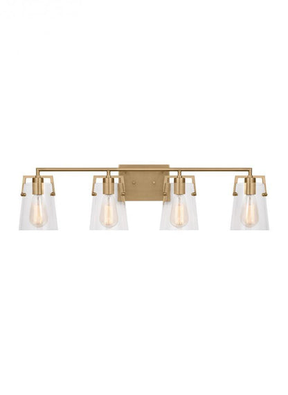 Visual Comfort Studio Crofton 4 Light Vanity Light Satin Brass
