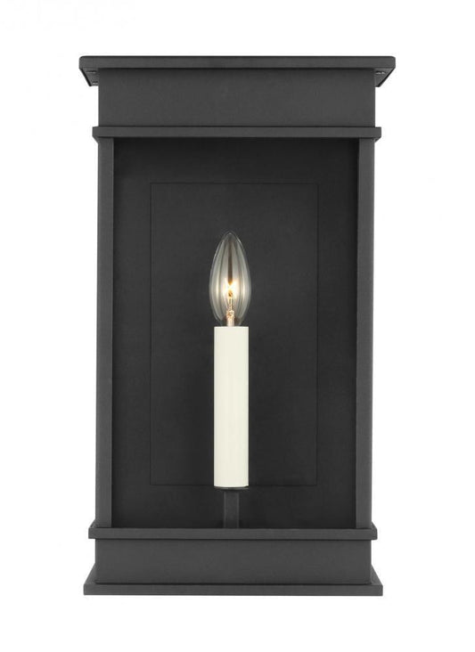 Visual Comfort Studio Cupertino Mini Wall Lantern Textured Black