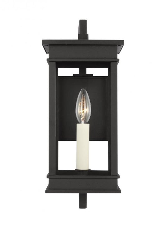 Visual Comfort Studio Cupertino Small Bracket Wall Lantern Textured Black