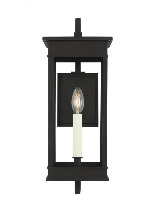Visual Comfort Studio Cupertino Medium Bracket Wall Lantern Textured Black