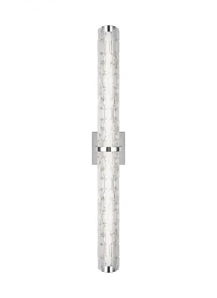 Visual Comfort Studio Cutler 36-in LED Wall Sconce Chrome