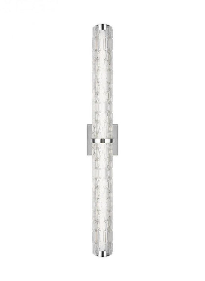 Visual Comfort Studio Cutler 36-in LED Wall Sconce Chrome