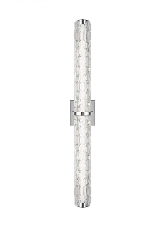 Visual Comfort Studio Cutler 36-in LED Wall Sconce Chrome