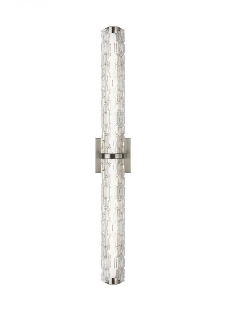 Visual Comfort Studio Cutler 36-in LED Wall Sconce Satin Nickel