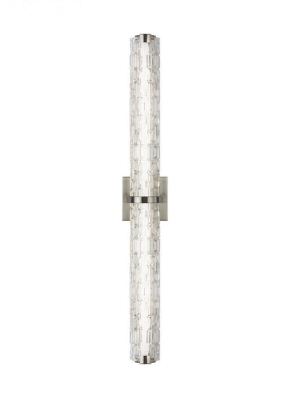 Visual Comfort Studio Cutler 36-in LED Wall Sconce Satin Nickel