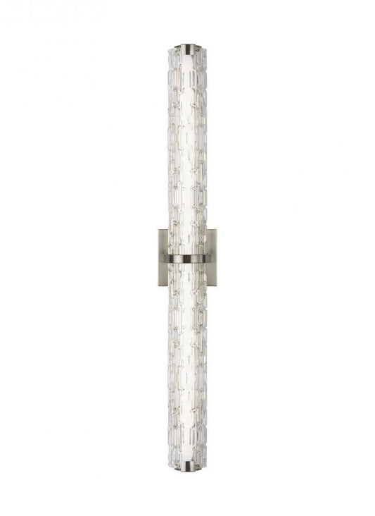 Visual Comfort Studio Cutler 36-in LED Wall Sconce Satin Nickel