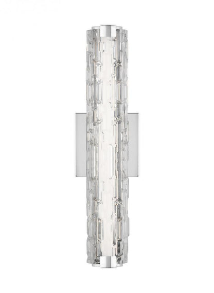 Visual Comfort Studio Cutler 18-in LED Wall Sconce Chrome