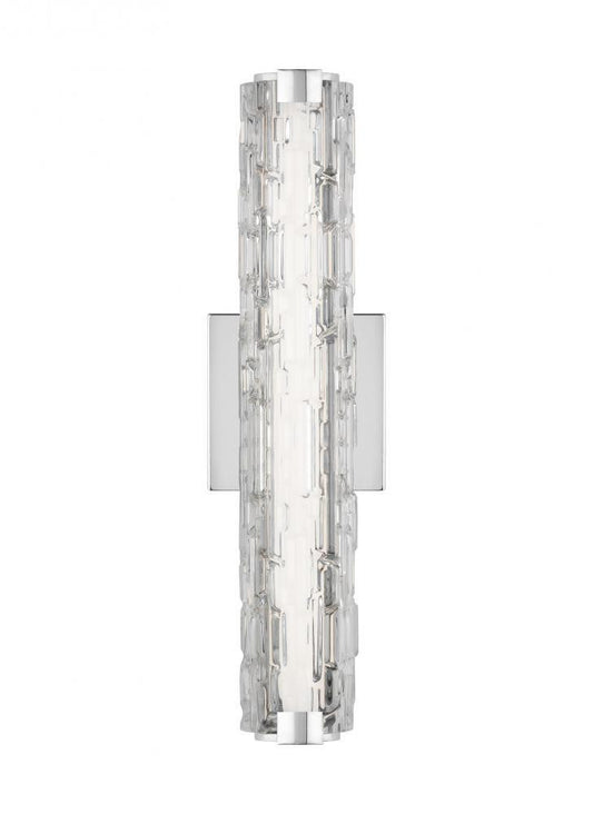 Visual Comfort Studio Cutler 18-in LED Wall Sconce Chrome