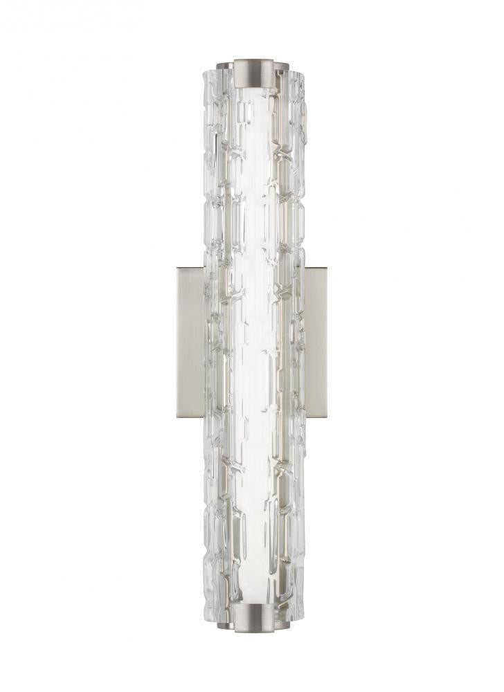 Visual Comfort Studio Cutler 18-in LED Wall Sconce Satin Nickel
