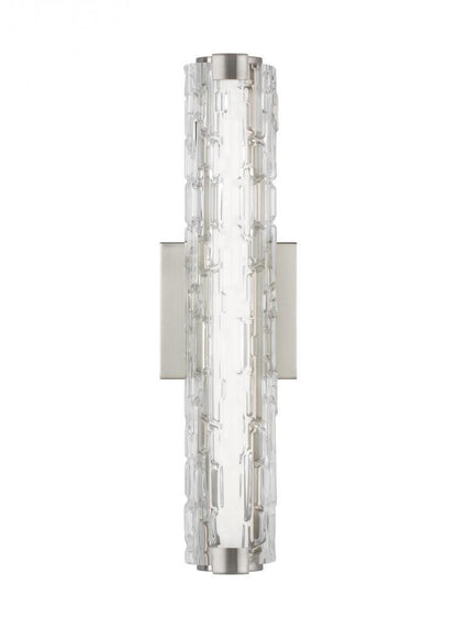 Visual Comfort Studio Cutler 18-in LED Wall Sconce Satin Nickel