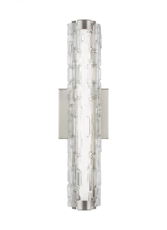 Visual Comfort Studio Cutler 18-in LED Wall Sconce Satin Nickel